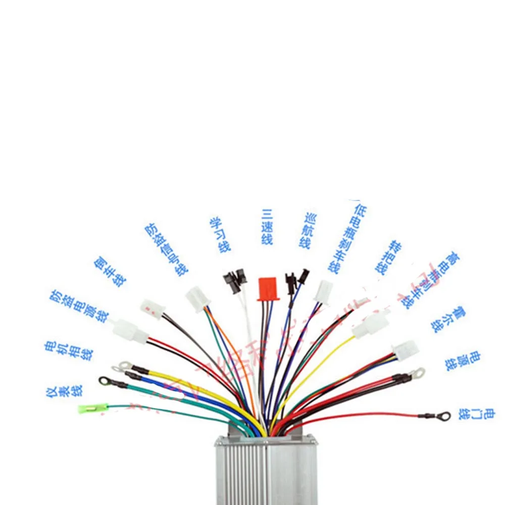 Аксессуары для контроллера 24 V/36 V/48 V/60 V 250/350/500 W/1000 W Матовый контроллер запасные Запчасти для велосипеда электрического мотора электровелосипеда