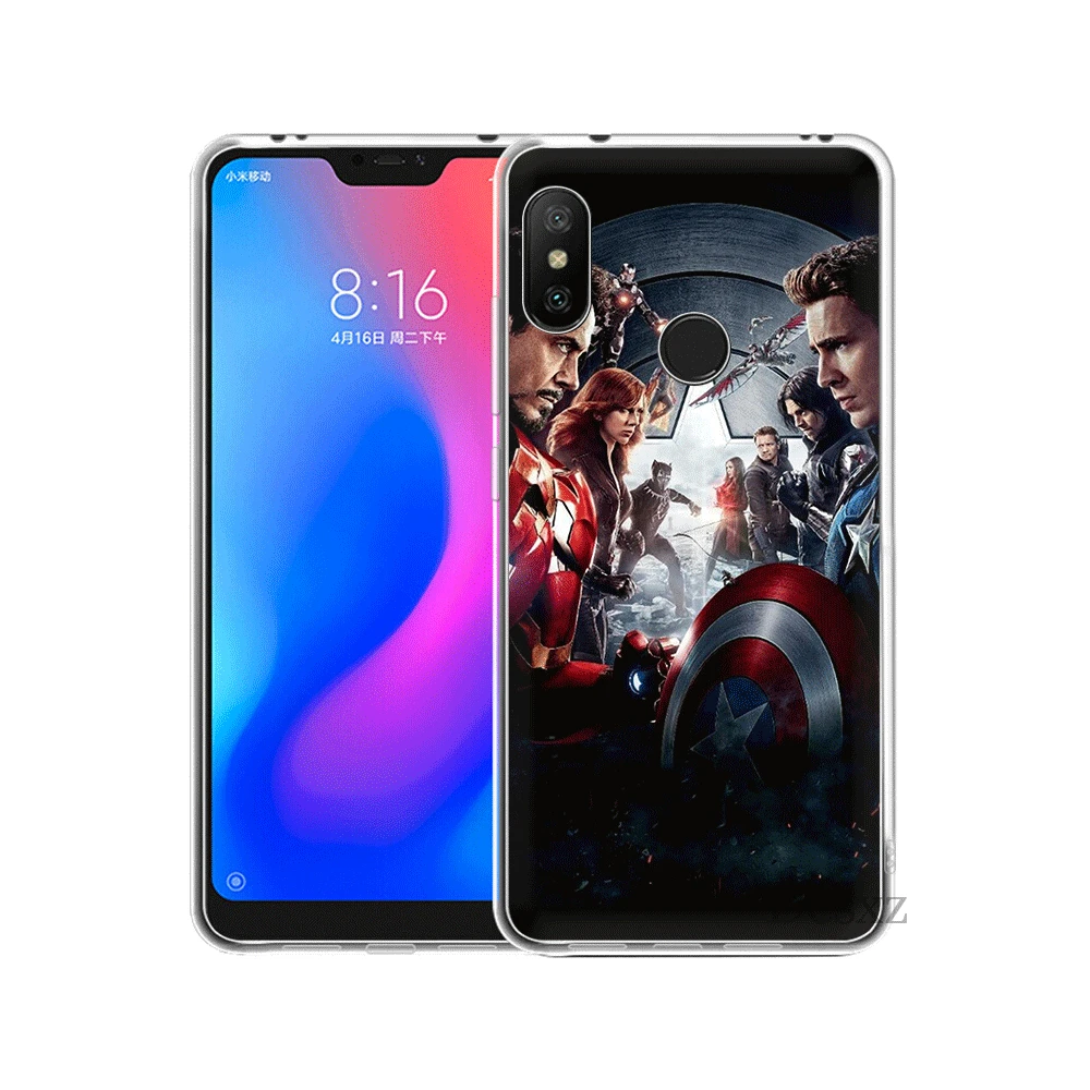 Чехол Desxz Мстители Капитан Америка для Xiaomi Mi 6 8 Lite SE A1 A2 5X 6X Mix 2S F1 9 9se MAX