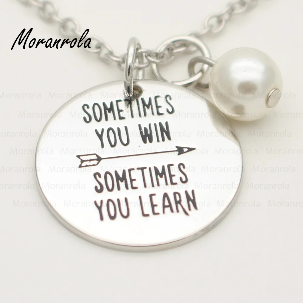 Новое поступление иногда Вы побеждаете вы узнаете медное ожерелье и брелок