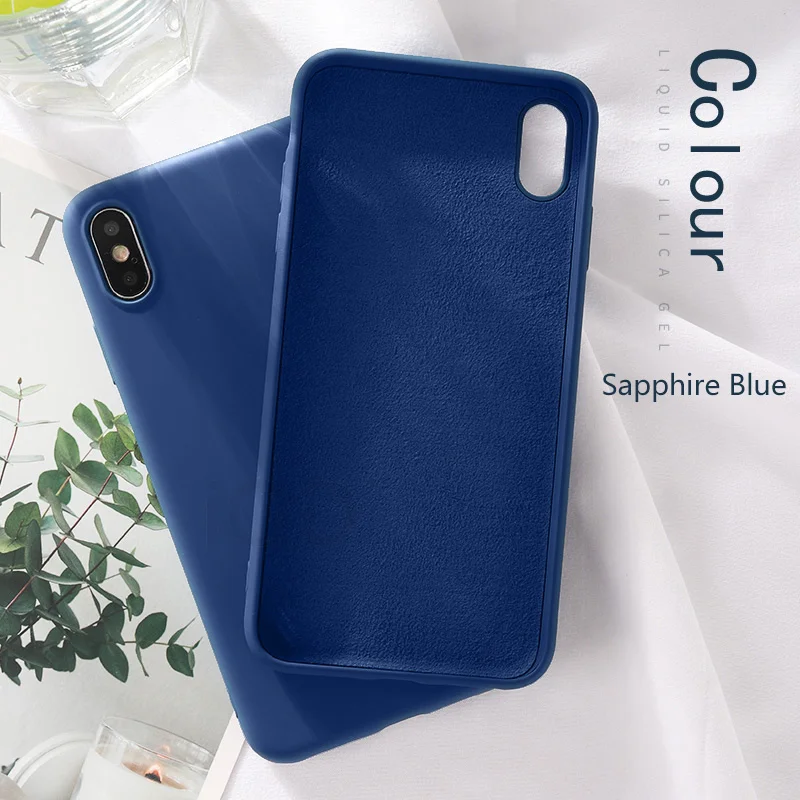 IQD для iphone Xr X Xs Max чехол мягкий жидкий силиконовый чехол микрофибра ткань Подушка для iphone 7 8 6 Plus чехол не царапается тонкий
