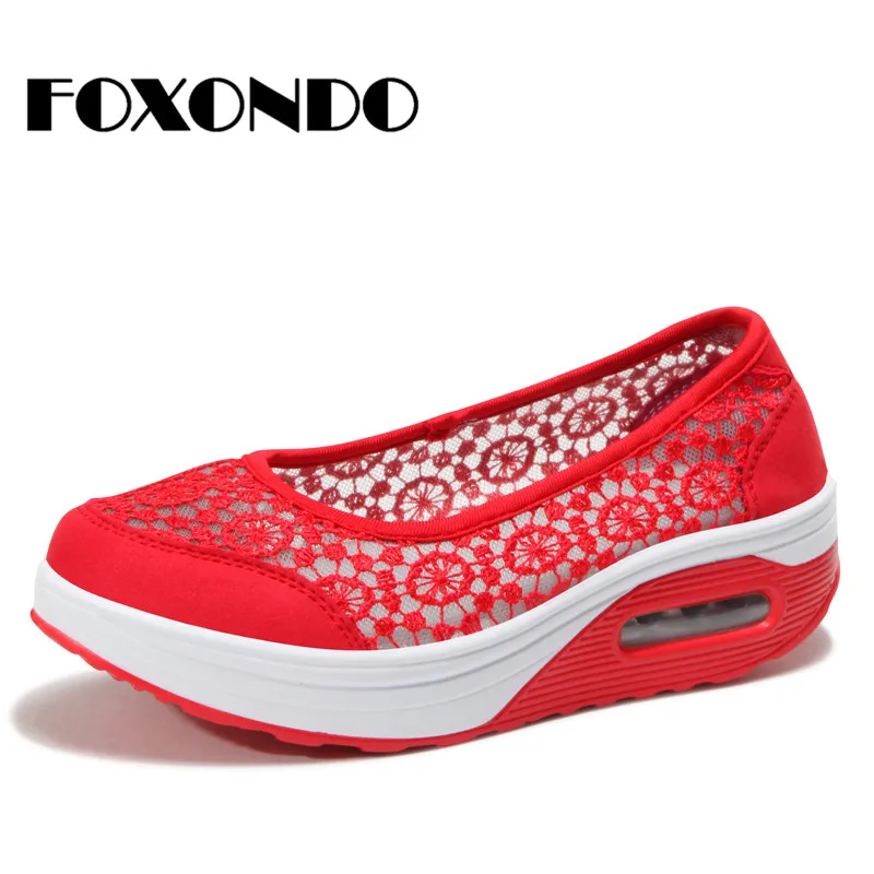 Foxondo 2019 летние Женская обувь на плоской платформе Для женщин повседневные