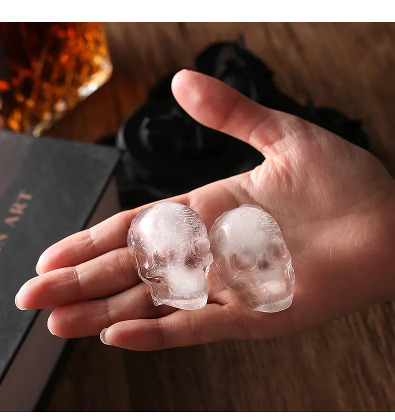 Whiskey Ice Cube Ball Maker Mold Skull Ice Mould Brick Round Bar Accessiories High Quality Random Color Ice Mold Kitchen Tools
