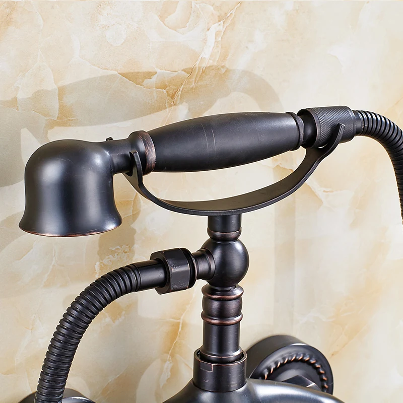 Античный матовый дождевой смеситель для душа из твердой латуни ручная насадка