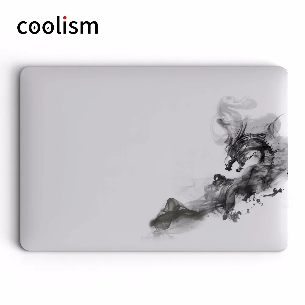 Чернила дым Дракон ноутбука Стикеры для Apple MacBook Air Pro Retina сенсорной панелью