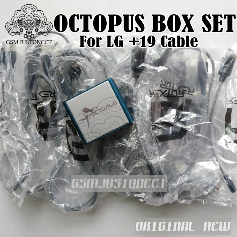 2018 оригинальная новая коробка Octopus/Octoplus для LG с 19 кабелями ремонт и вспышка от