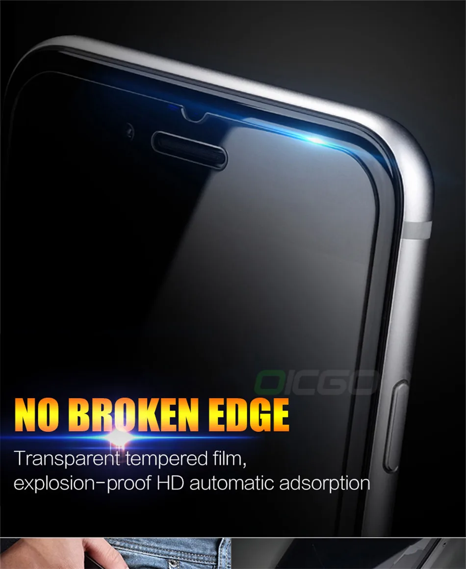 OICGOO закаленное стекло для iPhone 7 8 6 Plus 5 5S SE Защита экрана для iPhone 6 6s Plus 5S Xr X XS Max защитное стекло