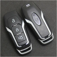 pinecone key case for ford mondeo 2 0t kuga mustang 2015 edge car key styling 3 button silver tape replace key shell fob