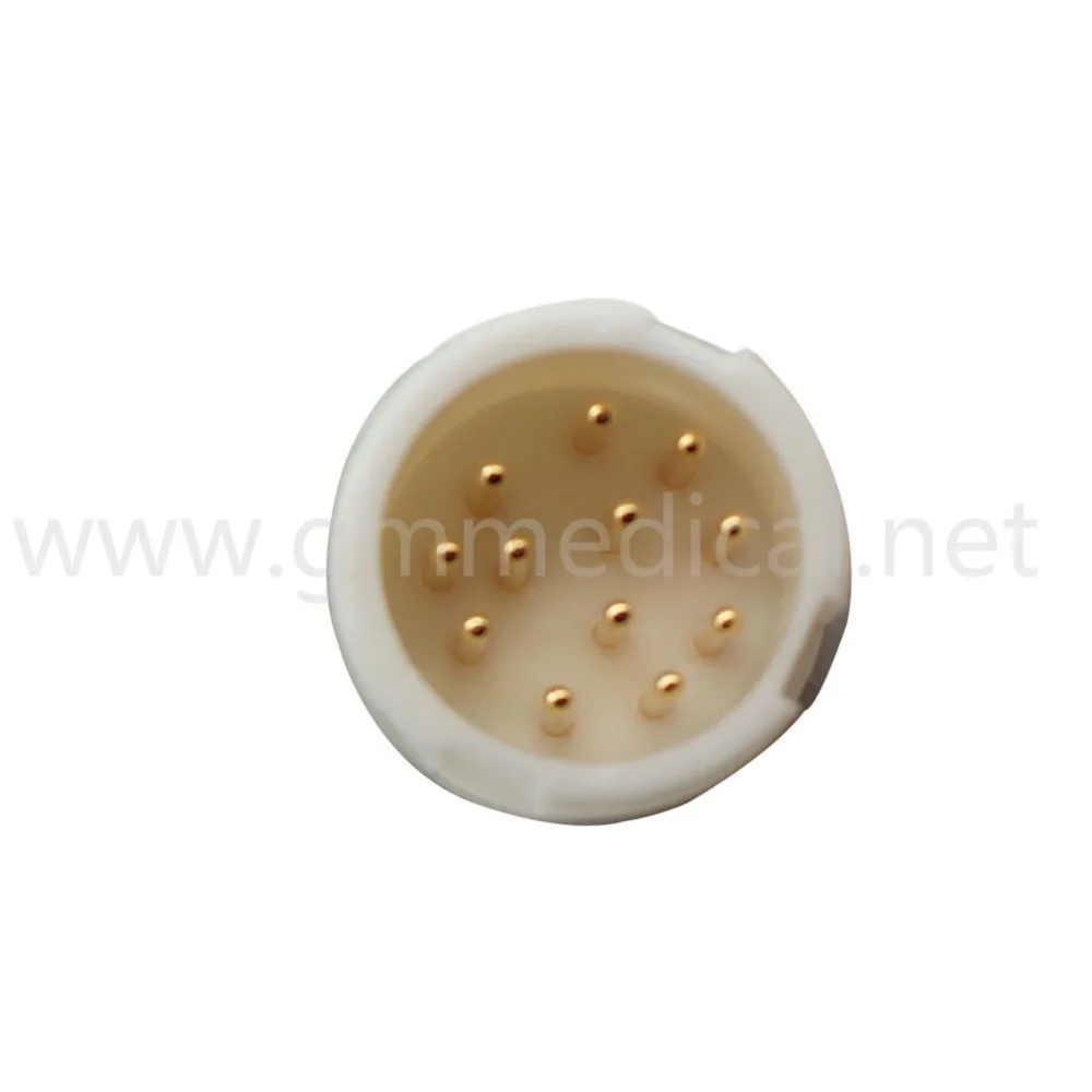 Совместим с Philips Medical OEM M1669A 3 проводной ЭКГ кабель Круглый 12 контактный AAMI и IEC