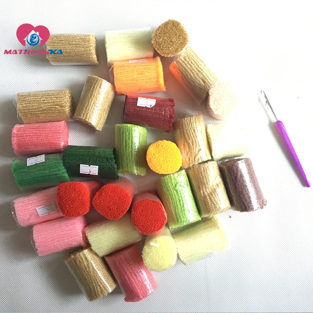 Набор ковровых покрытий с защелкой foamiran для рукоделия сделай сам ковер вышивкой