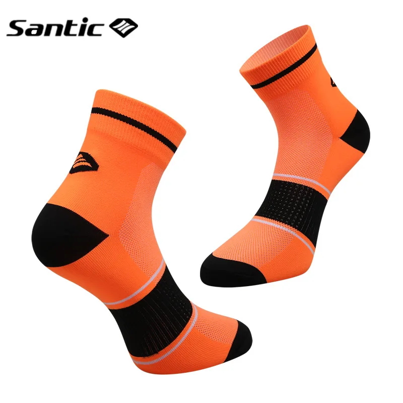 Santic велосипедные носки для мужчин и женщин Дышащие анти-пот MTB велосипед носки для бега Баскетбол Спорт на открытом воздухе носки Calcetines Ciclismo