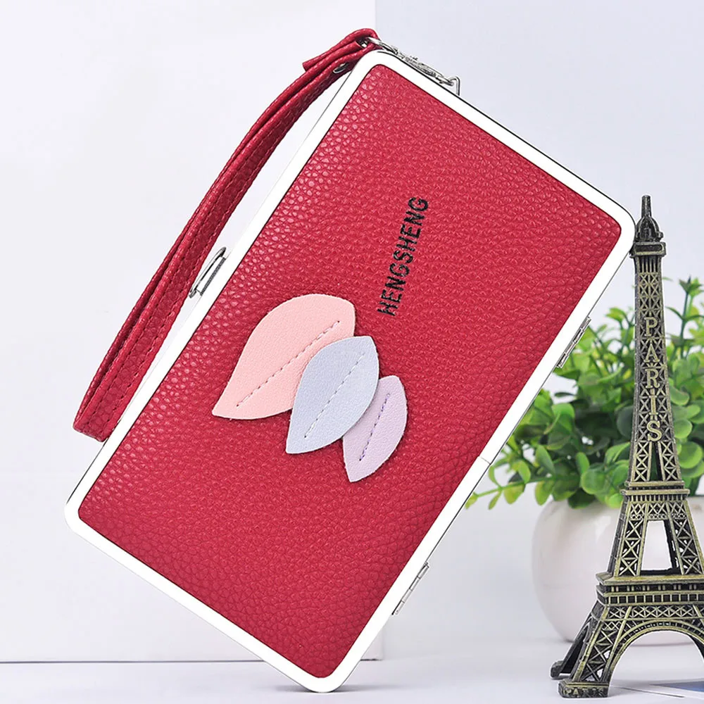 2019 горячая Распродажа Для женщин кошелек дамы листьев Длинный портмоне клатч держатель для карт телефона