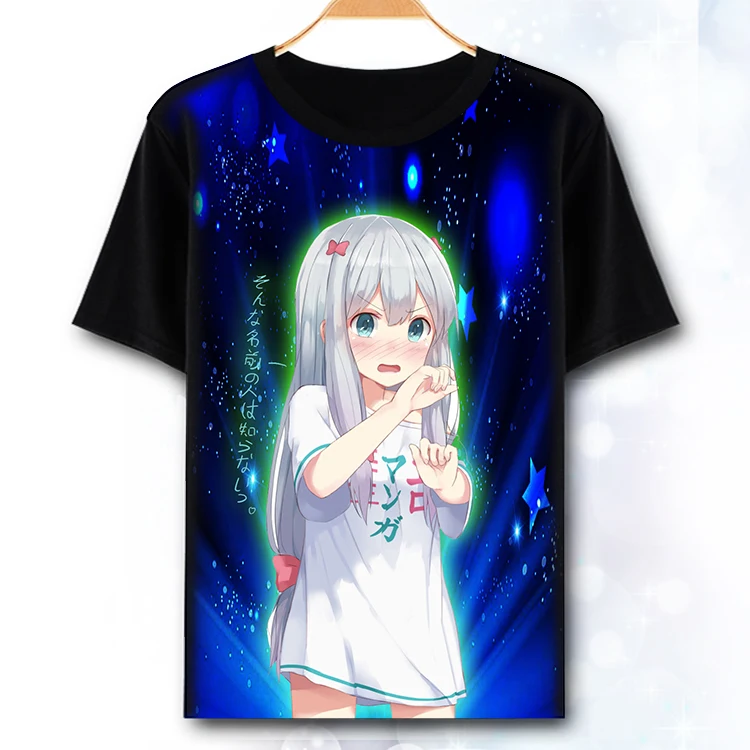 Футболка Eromanga Sensei футболка Izumi Sagiri аниме косплей костюм модные мужские топы
