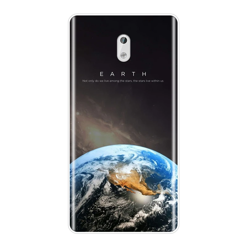 Задняя крышка из ТПУ для Nokia 1 2 3 5 6 8 космический синий звезда мужской крутой