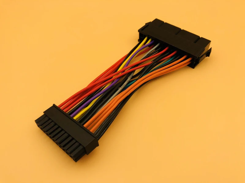 ATX PSU Стандартный 14 см 24Pin внутренний адаптер питания Мама в Мини 24P папа кабель