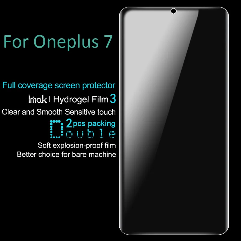 Imak Гидрогелевая пленка 3 III для Oneplus 7 Pro 6T 6 задняя Передняя Задняя Защитная Прозрачная Олеофобная пленка
