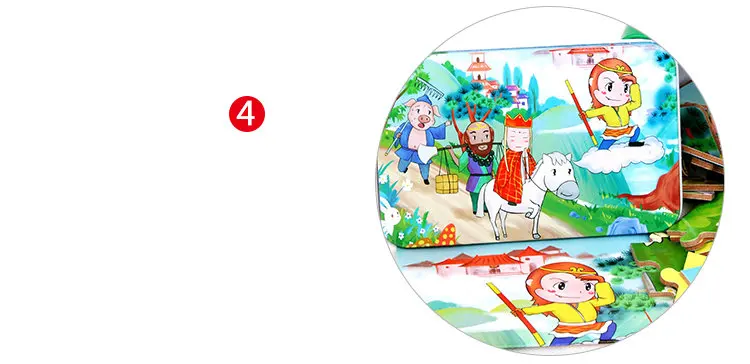 Дети 30 шт деревянные головоломки игрушки, животные мультфильм анимация жестяная коробка, деревянные головоломки игрушки детей