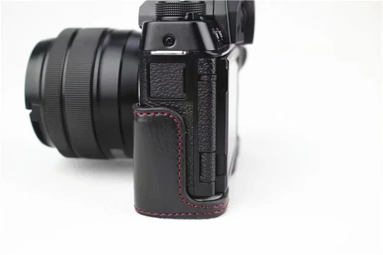 Получехол из искусственной кожи для Fuji Fujifilm XT100/X-T100 коричневый/черный/кофейный