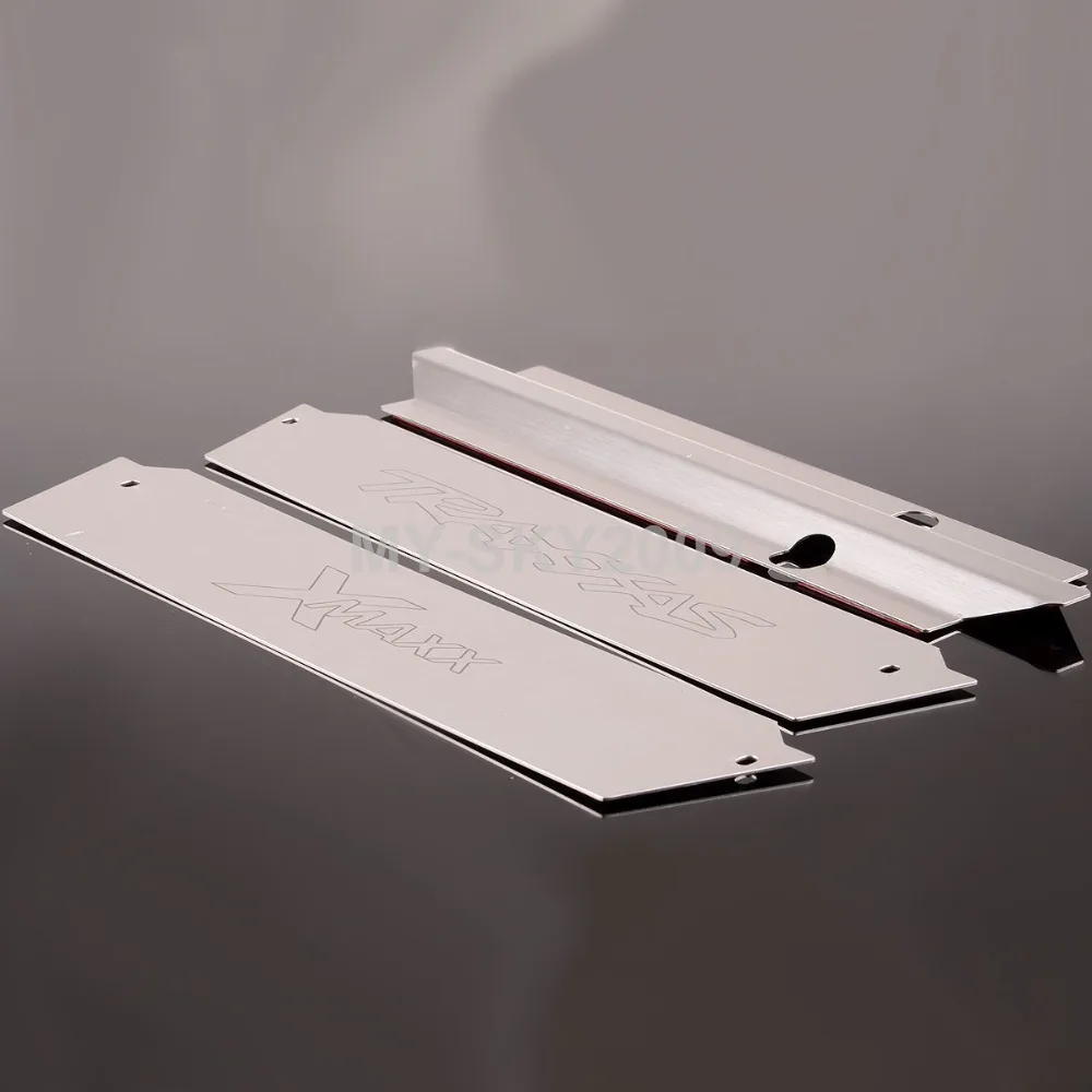 

Stainless Steel Chassis Armor Front&Rear Skid Plate For 1/5th RC Truck Traxxas X-Maxx XMAXX