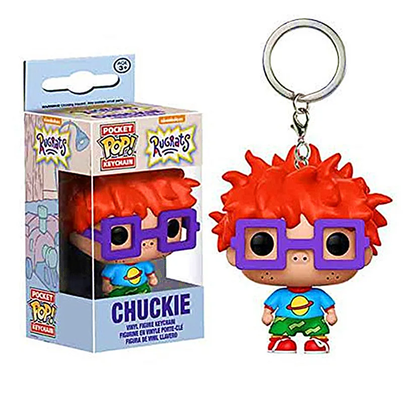 Funko Pop Карманный Брелок для ключей Pop Rugratg Gowild Chuckie фигурка игрушки