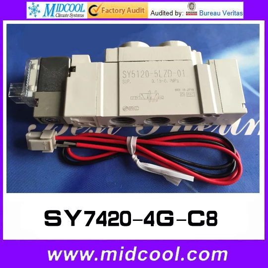 5 way pilot электромагнитный клапан SY7420 4G C8|valve reducer|valve co2valve compressor |