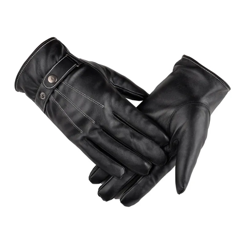 

Winter man gloves PU warm glove