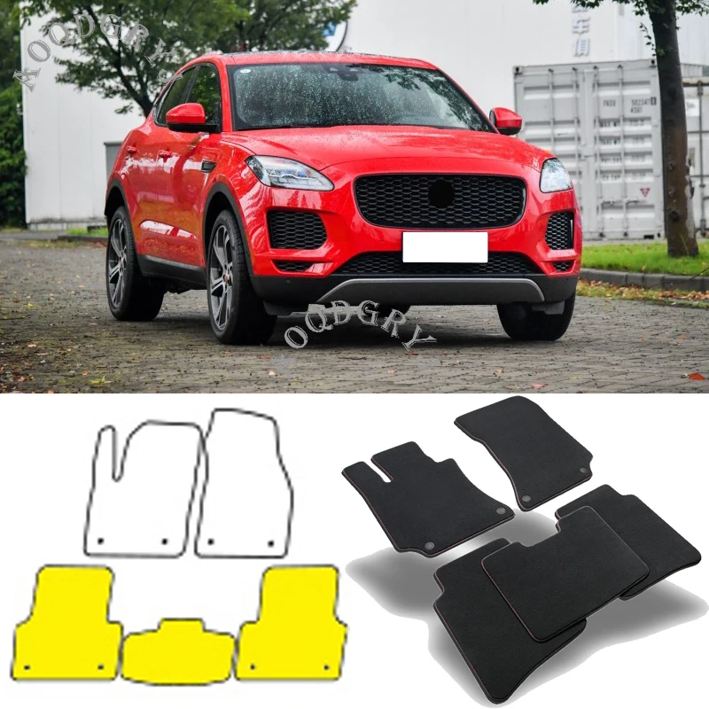 Роскошный Ковер Комплект напольных ковриков подходит для Jaguar E-PACE- стайлинга автомобилей