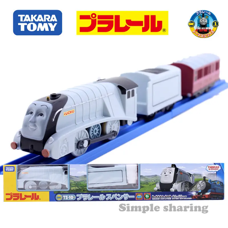 TOMY TRACKMASTER TS 10 And Friends Спенсер с 2 грузовиками моторизованный поп миниатюрный