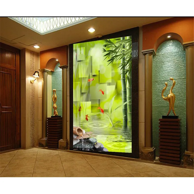 Алмазная вышивка PSHINY 5D сделай сам картина с бамбуковым пейзажем полноразмерная