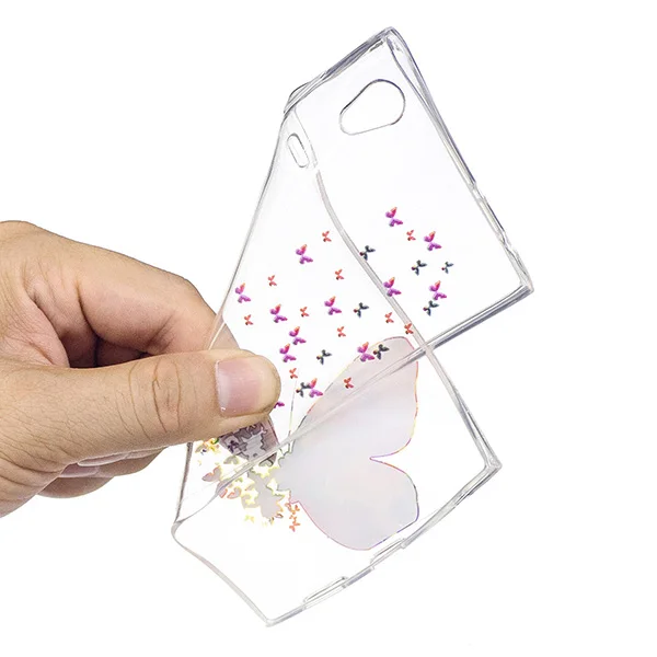 Для Капа sony Xperia L1 чехол G3311 G3312 G3313 Мягкие TPU окрашенные телефон защитный назад для
