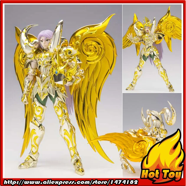 

100% Оригинальная фигурка BANDAI Tamashii Nation Saint Cloth Myth EX-тканевая фигурка Овен Mu GOD из «Saint Seiya»