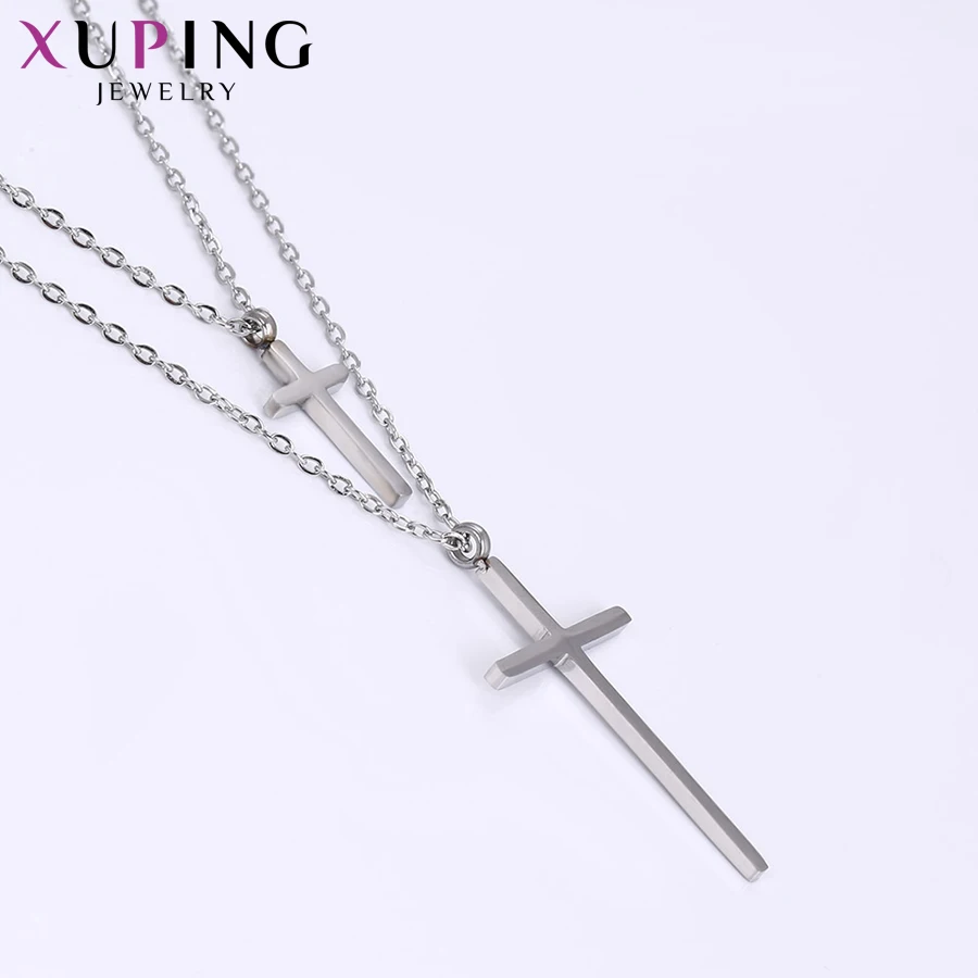 Xuping модное ожерелье с крестом кулон экологически чистые украшения для женщин