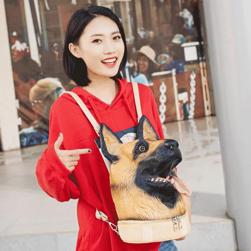 Реалистичный 3D-Рюкзак в стиле Харадзюку с изображением вольффиста