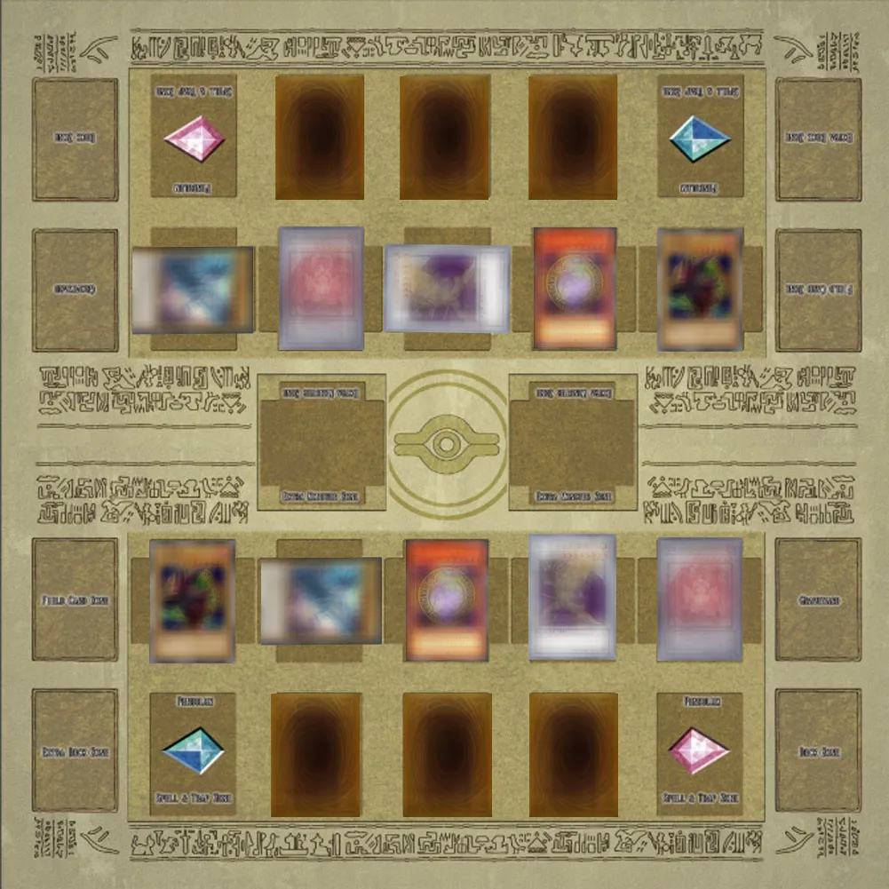 Резиновый игровой коврик 60x60 см для соревнований в стиле Галактики Yu-gi-oh карты |