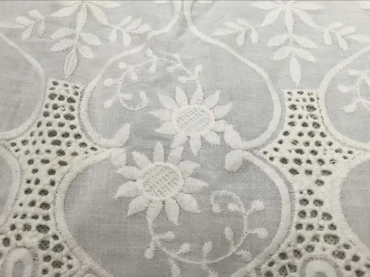 Бесплатная доставка 100% хлопок двухсторонняя Φ кружевная ткань с окошками