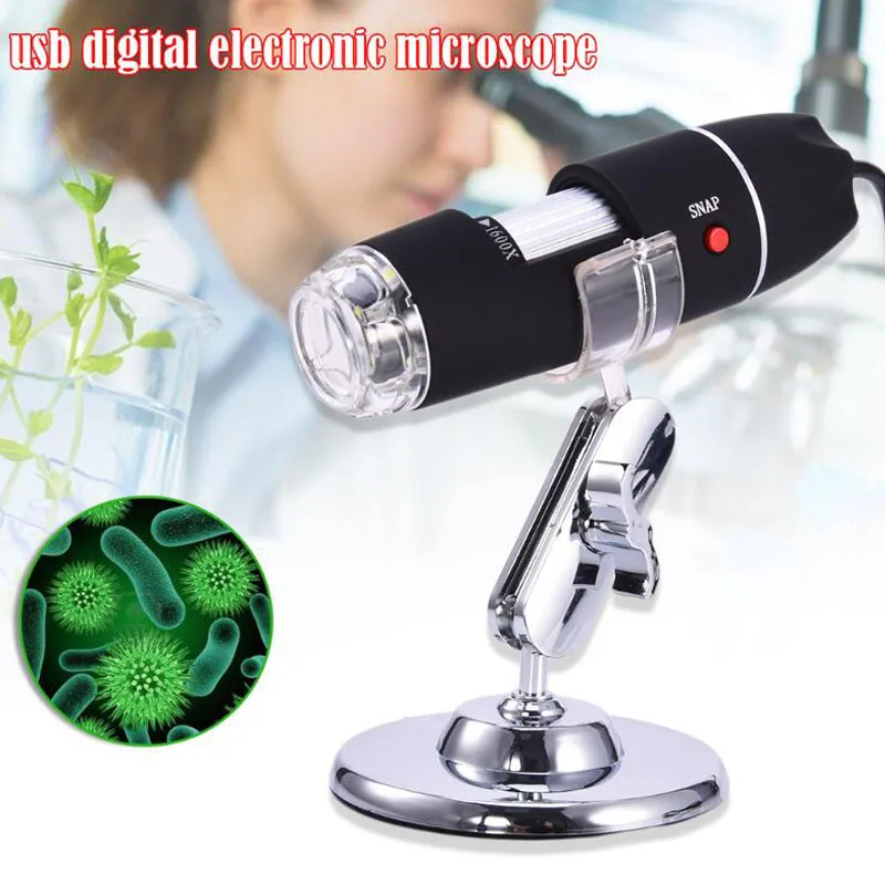 HD цифровой микроскоп 500X2 Мп зум 8 LED USB Ручной промышленный увеличительный