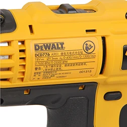 Dewalt18V ударное бурение DCD776 бесщеточная Ударная дрель