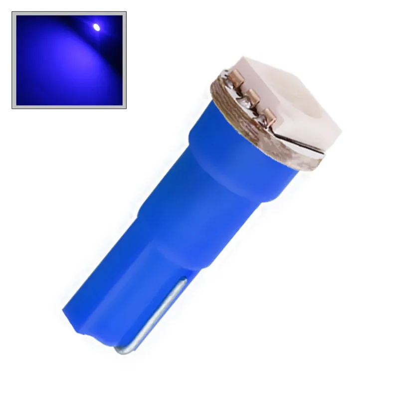 

T5 1 SMD 5050 Blue Dashboard Signal LED Bulb Lamp 74 led car bulbs interior Lights Car Light Source parking 12V