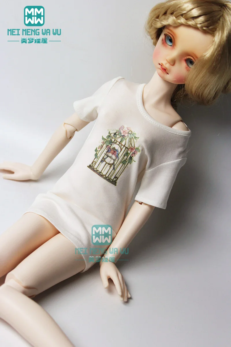 BJD Кукла Одежда Подходит 43 см 1/4 MSD BJD кукла Мода Средний и длинный темперамент футболка
