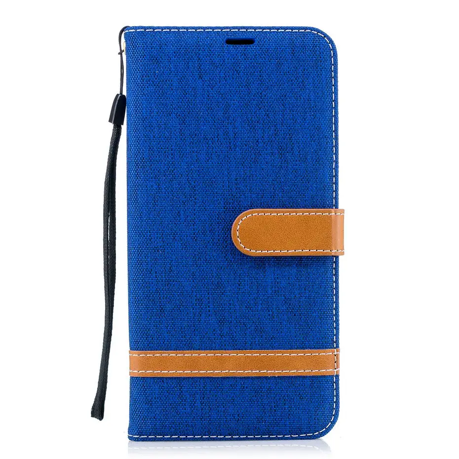 Кожаный чехол книжка Desyner Denim смешанных цветов для Samsung galaxy A8 кожаный сумка 2018
