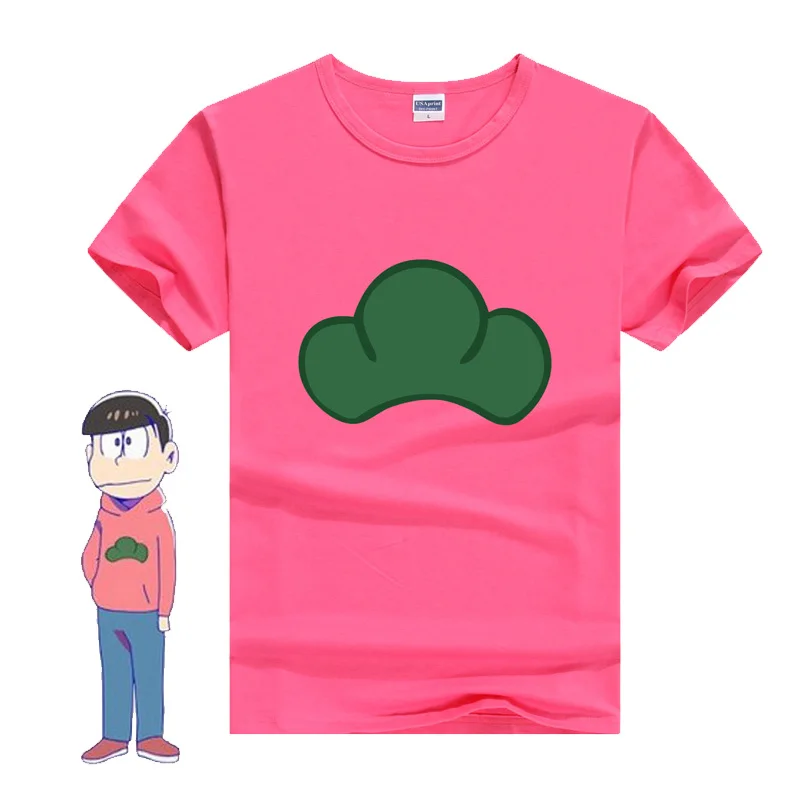 Футболка San Coshome Osomatsu костюм для косплея футболка с коротким рукавом мужчин|cosplay