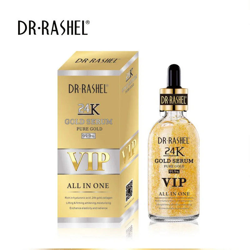 DRRASHEL 24K Золотая Сыворотка для лица лифтинг укрепляющая эссенция Гиалуроновая кислота Отбеливающая увлажняющая