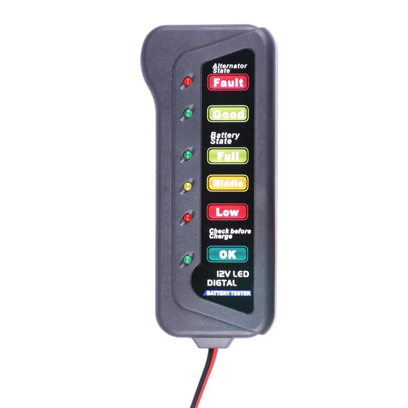 Индикатор заряда батареи тестер 12 В светодиодный светильник для автомобиля