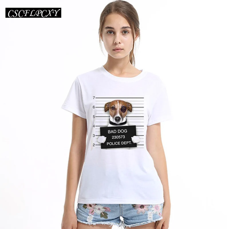 Хот дог 2017 распродажа Полицейская футболка Женская парусиновая с французским