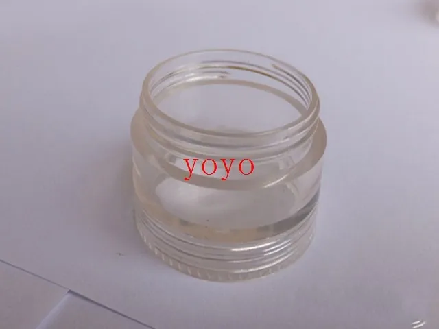 

Бесплатная доставка, стеклянная бутылочка для крема, прозрачная пустота, 5 мл чехол для дизайна ногтей с блестками и порошком, кремовый горшок.