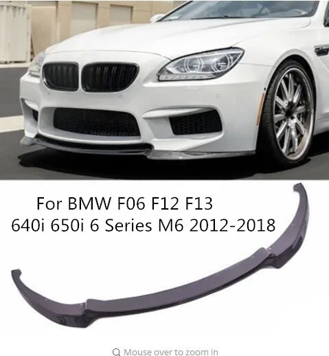 Углеродного волокна автомобилей переднего бампера губ Диффузор для BMW F06 F12 F13 640i