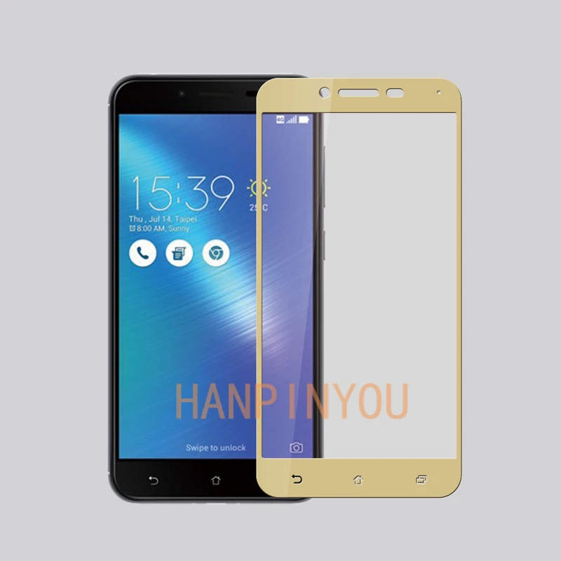 Для Asus ZC553KL полное покрытие закаленное стекло 9H 2.5D Премиум Защитная пленка для