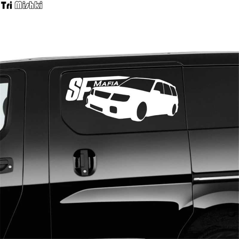 Tri Mishki HZX038 10*24см 1-4 шт наклейки на авто sf mafia for subaru forester наклейки на автомобиль наклейка на авто