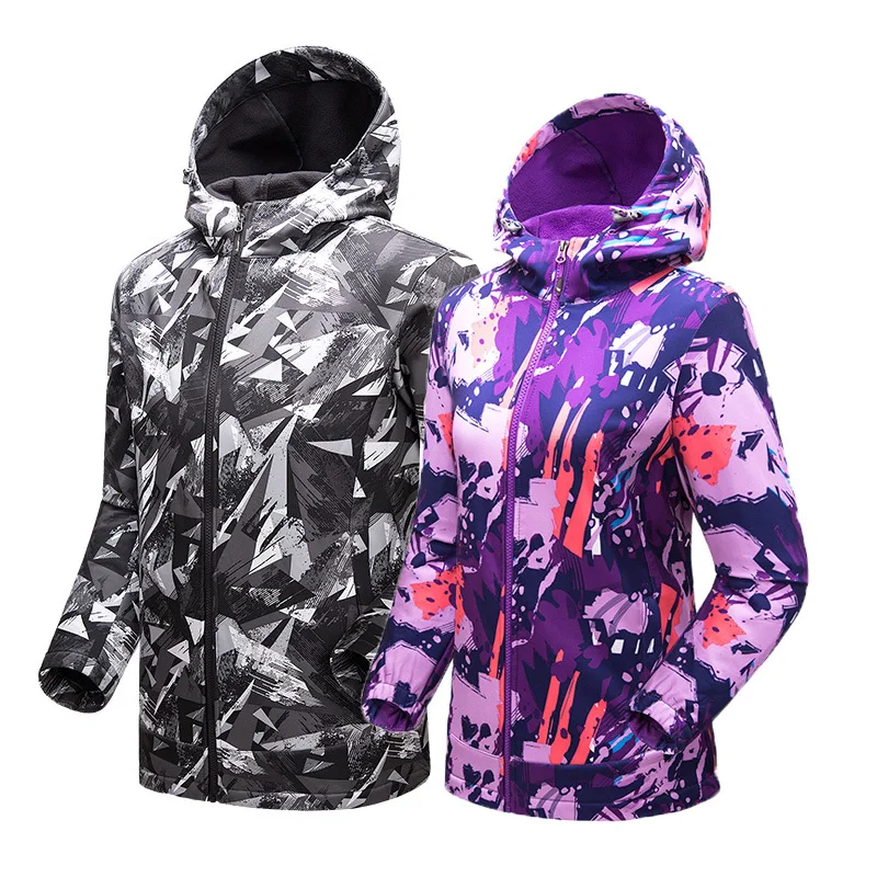 

TECTOP Outdoors Men Women Softshell Coat Camping Hiking Trekking Waterproof Windproof Breathable Camouflage Soft Shell Jacket