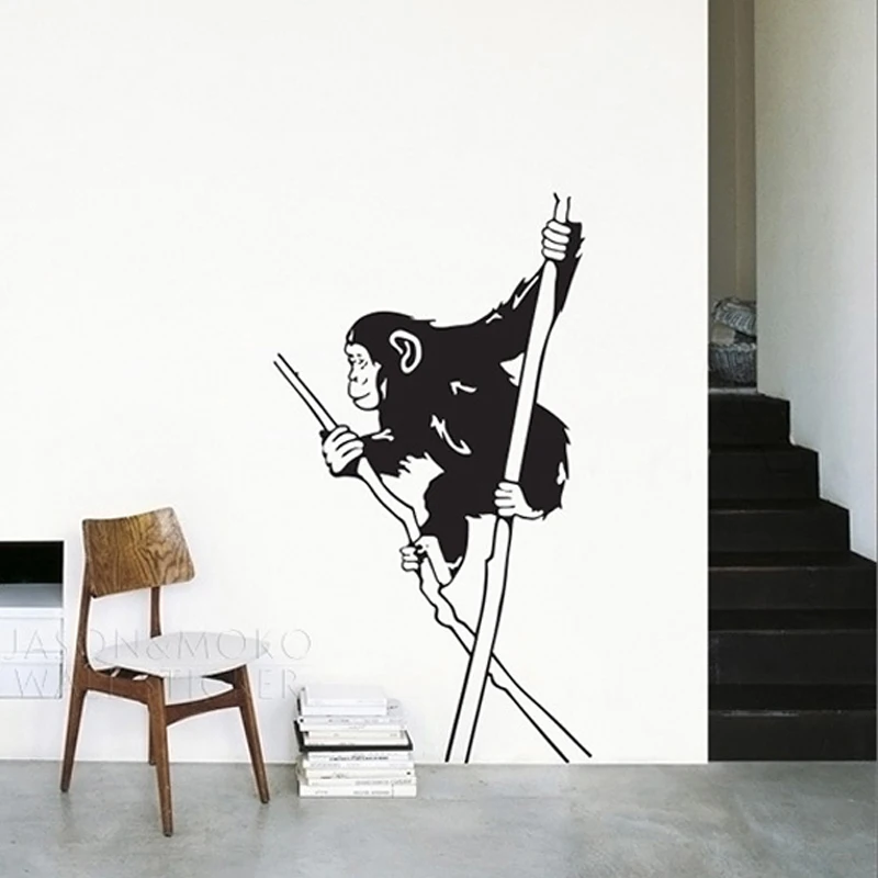 Бэнкси забавные орангутанг пижама с принтом обезьяна акробатики знак животного