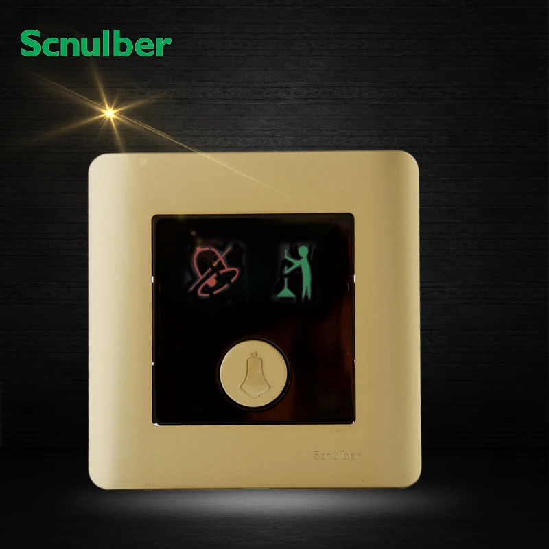 1 комплект дверной звонок цвета шампанского сброс и чистка комнаты настенный